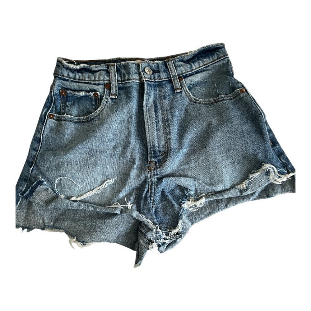 Abercrombie & Fitch Denim Distressed High Rise Short size 26/2